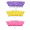 Soft Sweep Broom Heads Only (1 Fuchsia/1 Violet/1 Yellow, 3