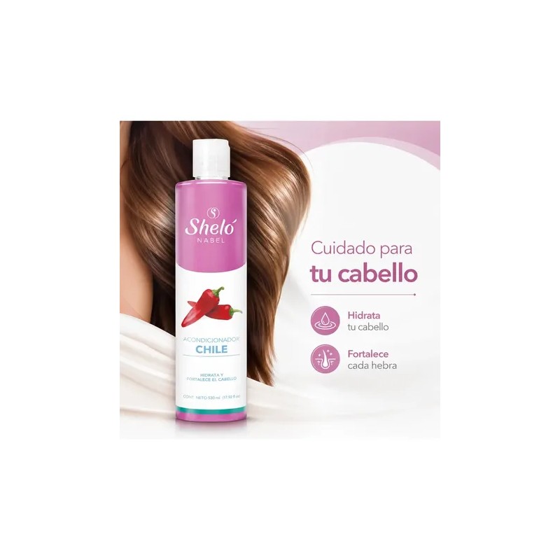 Acondicionador De Chile Sheló Nabel Crece Cabello Anticaída
