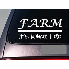 EZ-STIK Farm Sticker decalE370 Tractor Farmer Farming hay Cattle Chickens Horse Corn