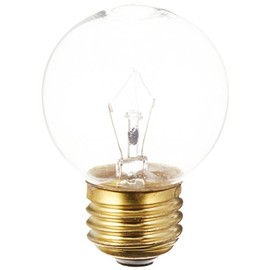 Bulbrite Incandescent G16.5 Medium Screw Base (E26) Light Bulb, 25 Watt, Clear