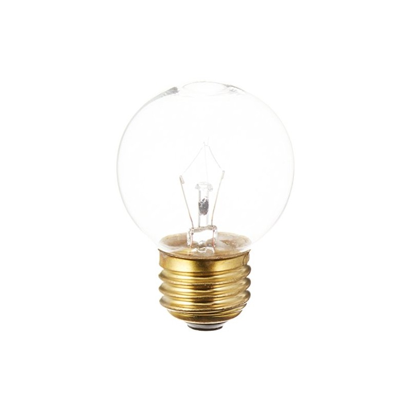 Bulbrite Incandescent G16.5 Medium Screw Base (E26) Light Bulb, 25