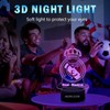 AIRUEEK Madrid Lamp 3D Football Lamp Sign Madrid, 16 Colours