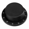 Black Kitchen Mechanical Timer Stainless Steel Reminder for Learning Baking