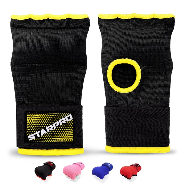 Starpro Boxing Band Under Inner Gloves and Finger Guard for Training in Boxing, Sparring, Muay Thai, Kickboxing, MMA, Martial Arts and Combat Training – Various Colours