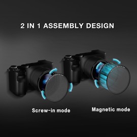 H&Y 77mm White Pro Mist Filter Lens Filter Mist White 1/8 Diffusion Filter Camera Lens Filter Dreamy Fog Effect with Magnetic Adapter Ring, EVO Series