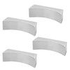 4Pcs Stainless Steel Chopstick Rest Boat Shape Chopstick Spoon Knife
