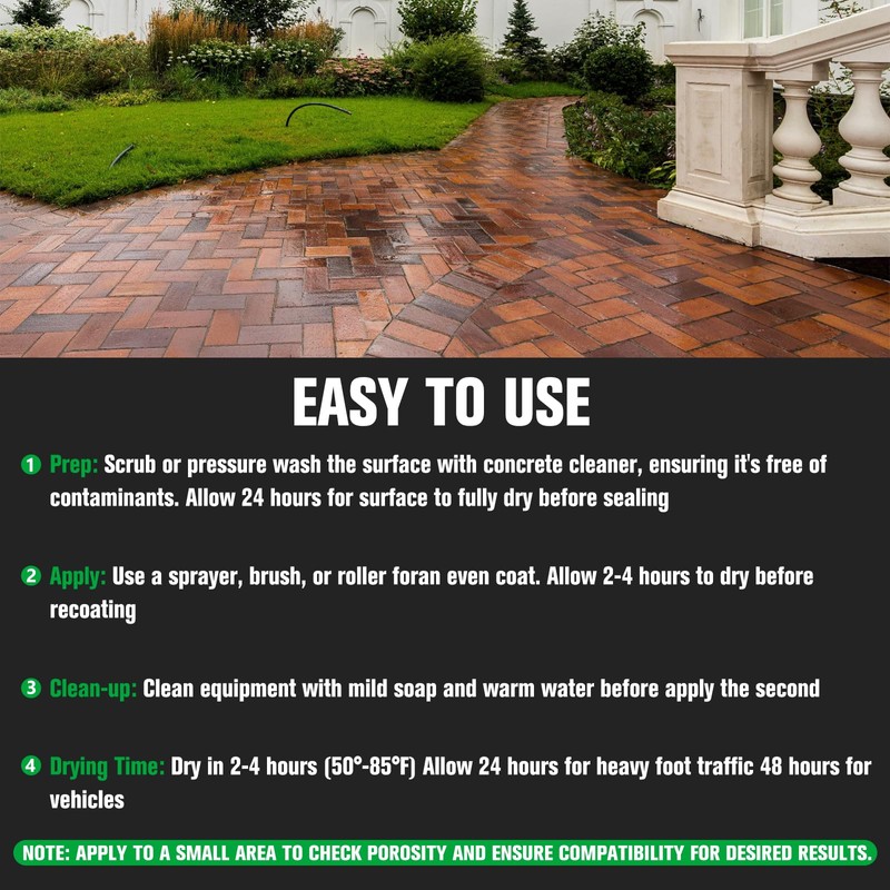 Premium Stone Sealer, 1 Gallon – Max Gloss Wet Look