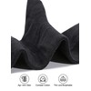 Forony Black Mens Dress Socks Size 10-13 Lightweight Breathable Anti