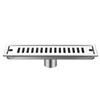 Shower Drain Long Stainless Steel Deodorant Removable Floor Drain for