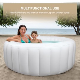 GSengGoung Comfortable Home Birth Pool in Creamy Marshmallow – Ideal for Water Birth with Electric Air Pump & Liner, Doula & Midwife Recommended, Easy Setup and Relaxation for Expecting Mothers