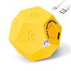 Yellow Pomodoro Timer - 11 Preset Productivity Cube, Ring/Vibrate Mode,