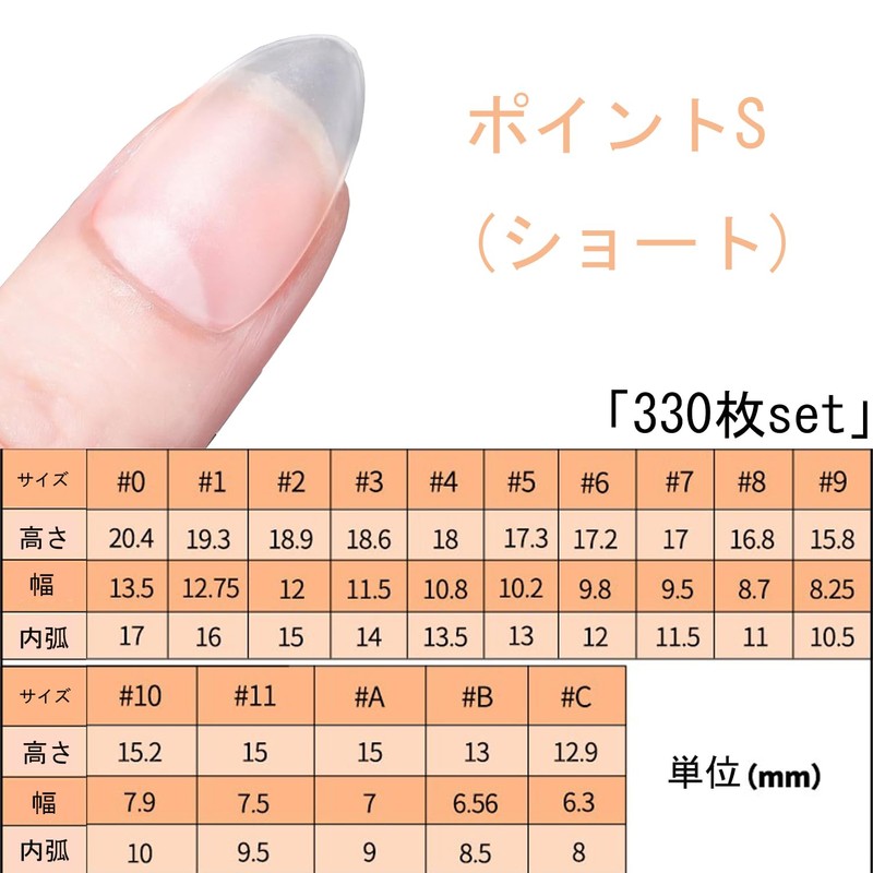 AUMIMU Ultra Thin Short Clear Sanding Nail Tips Natural Fit