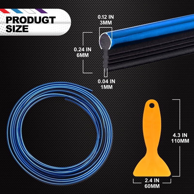 Car Interior Trim Strips - 32.8ft /10M Universal Car Gap