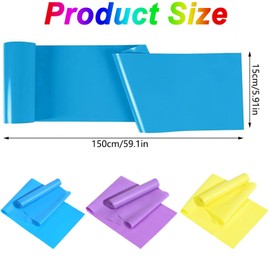 Mtxorvix Professional Natural Latex Resistance Bands - Extra Long Exercise Bands for Strength Training, Pilates, Yoga & Home Fitness with Anti-Slip Texture (Blue)