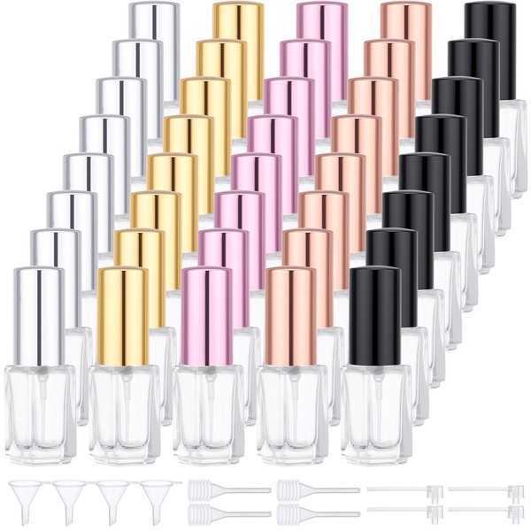 Segbeauty 40pcs 0.1oz Mini Spray Bottle Empty, Perfume Travel Refillable