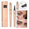 2 Piezas 3d Microblading Cejas Tatuaje Lápiz 4 Tenedor Tip