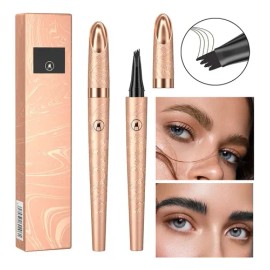 2 Piezas 3d Microblading Cejas Tatuaje Lápiz 4 Tenedor Tip                                                                                            