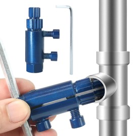 ACFAN Broken Pipe Thread Extractor Tool – Adjustable 12–29mm Remover for 1/2'' 3/4'' 1'' Pipes, Compatible with Faucets & Angle Valves, Heavy Duty 45# Steel, Easy Disassembly with Hex Wrench