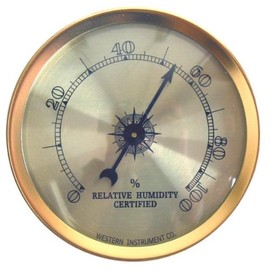 Cigar Oasis Analog Hygrometer and Humidity Sensor - High Precision Humidity Monitor for Reliable Cigar Humidor Care and Maintenance