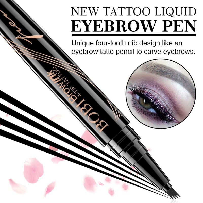 Eyebrow Pencil - Tattoo Eyebrow Pen with Fork Tip Long-lasting
