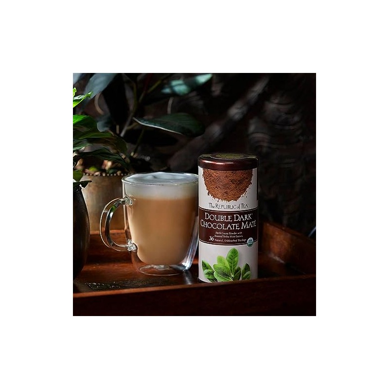 The Republic of Tea Organic Double Dark Chocolate Mate, 250