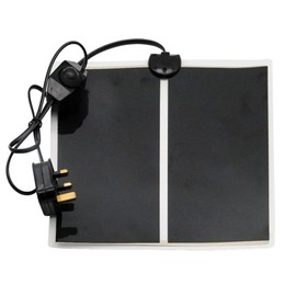 Lucky Farm 14W Reptile Vivarium Heat Mats Pets Heating Pad for for Turtle,Snakes,Lizard,Gecko Plants Seeding Heat Pads Adjustable Amphibian Tank Warmer Mat,UK Plug (14W 28x28 cm)