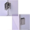 90° Door Hinge Shower Clamp Glass Butt Hinge for 5-8mm