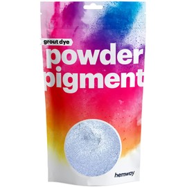 Hemway 50 g / 1.75 oz Metallic Azure Blue Premium Grout Powder | Concrete Coloured Dye Pigment | Render Mortar Powdered Brick Toner | Suitable for Bathroom & Kitchen | High Colour Saturation