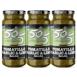 505 Southwestern Tomatillo Garlic & Lime Salsa, 16 Ounce (3 Pack)