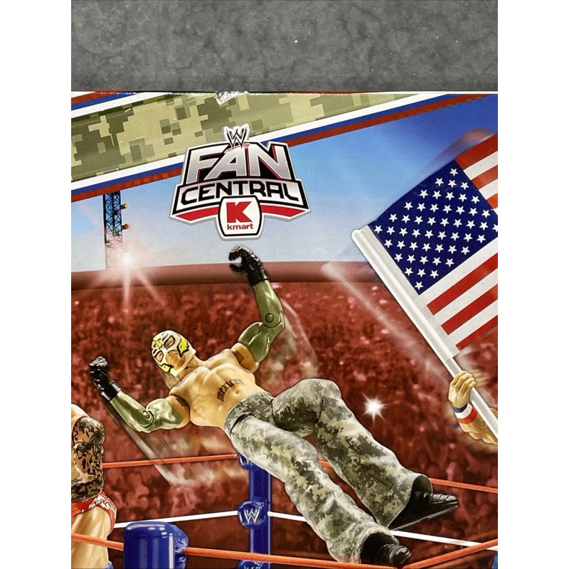 Mattel WWE Tribute To The Troops Ring Spring Loaded Wrestling