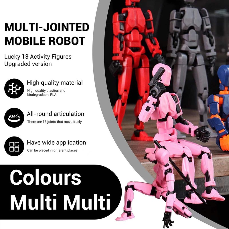 WKSBBTS 5Pack Titan 13 Action Figure Assembled, T13 Action Figure