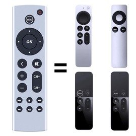 GOUYESHO Universal Replacement Remote Control for Apple TV Gen 1 2 3 4 for Apple TV 4K / HD A1427 A1469 A1378 A1218 A2843 A2737 A2169 A1842 A1625 (No Voice Function)