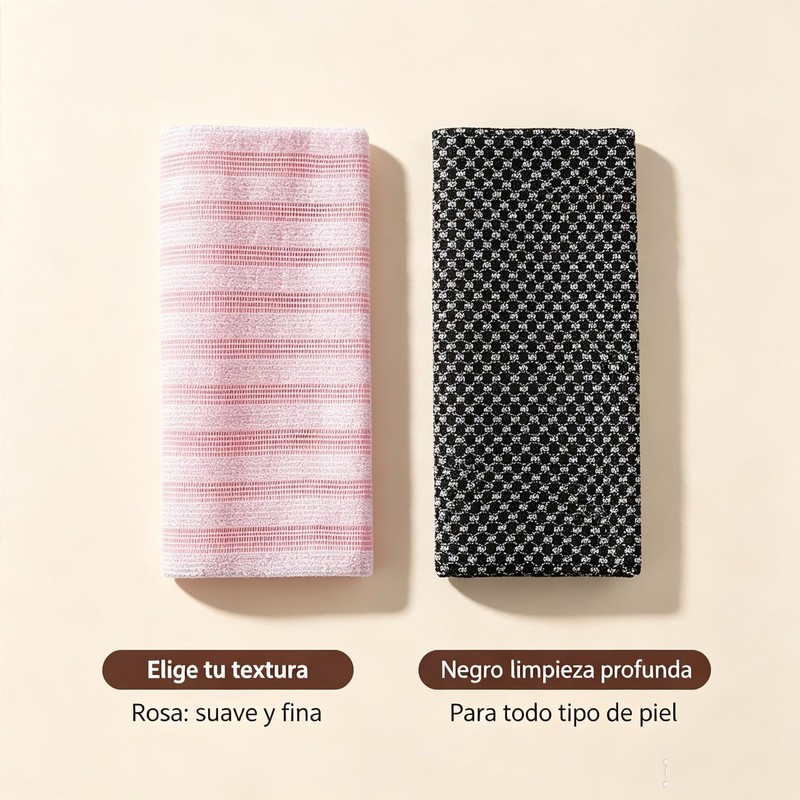 Toalla japonesa exfoliante Zenbodis Zenbody para una piel más lisa