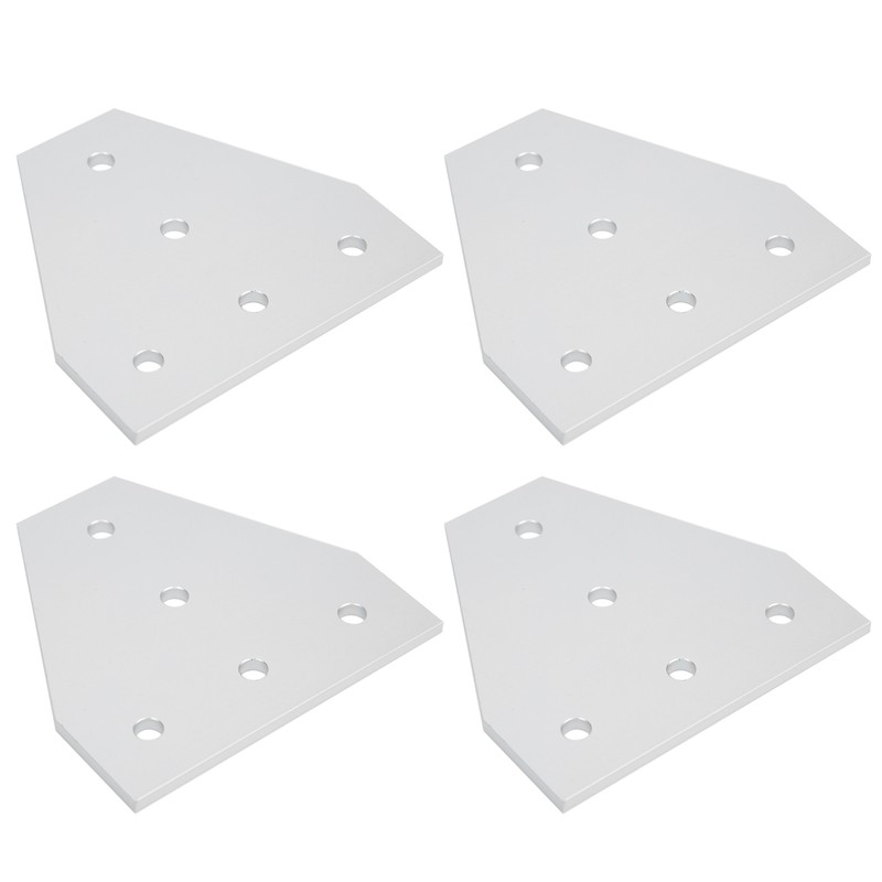 203040 T Shape Joining Plate Aluminium Alloy 5‑Hole Joint Bracket