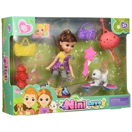 Juguete 6‘Baby Doll with Cart and Pet