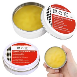 Pack of 2 Flux Paste No-clean Solder Paste Lead Free Flux for Machine Soldering Mobile Phones, Electrical Appliances, Computer Motherboards