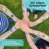 100 metallic tattoos for sticking, skin-friendly children's tattoos, digger and