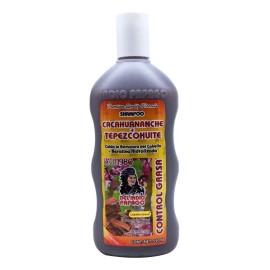 Shampoo Cacahuananche Y Tepezcohuite 550ml Del Indio Papago Control Grasa Capilar Hidrata Keratina Hidrolizada Sauco