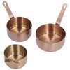 3pcs Sauce Cups Stainless Steel Sauce Dish with Handle for