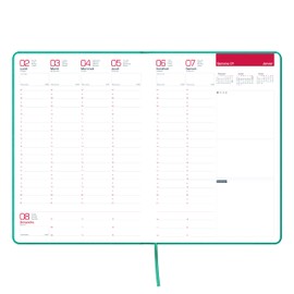 Oxford Signature Civile Week to View Agenda 21 x 27 cm Year 2024 Black