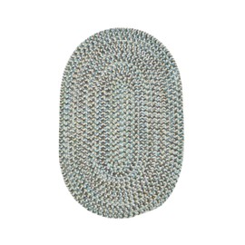 Colonial Mills Evelyn Tweed Reversible Braided 2X4 Scatter Throw Rug - Beachwood, Handcrafted in USA, Woven Texture, High Traffic, Entry, Kitchen, Living Room, Bed, Bath, Foyer, Porch - 2' X 4' Oval