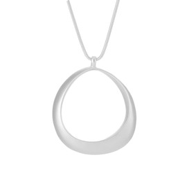 Zuvexe Long Pendant Necklaces for Women Trendy Silver Bold Snake Chain Necklace Statement Teardrop Heart Tassel Spiral Sweater Chain Two-Tone Y Necklace Chunky Jewelry