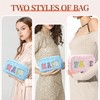 oyhqes 2Pcs Preppy Makeup Organizer Bag Set (hair,face)