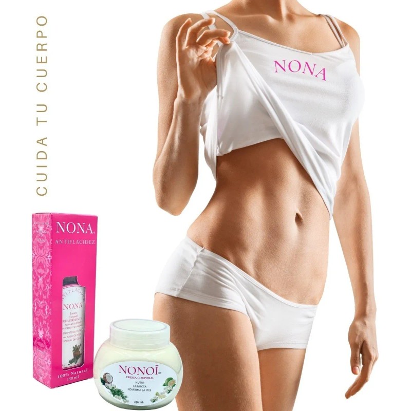 Kit Nona Loción Antiflacidez Corporal Nono Crema Aceite Hierbas