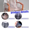 NVAAV 62x31 Inch Extra Large Clear Drawstring Plastic Bags 3