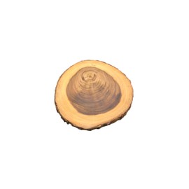 apollo THE HOUSEWARES BRAND Rustica Board, Round, Acacia Wood, Perfect for Weddings, Christmas, Cakes, Centrepiece, Diameter 20-25cm, Natural, Brown