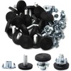 Yinpecly Furniture Leveler, 20 PCS M8 Threaded Adjustable, Metal and