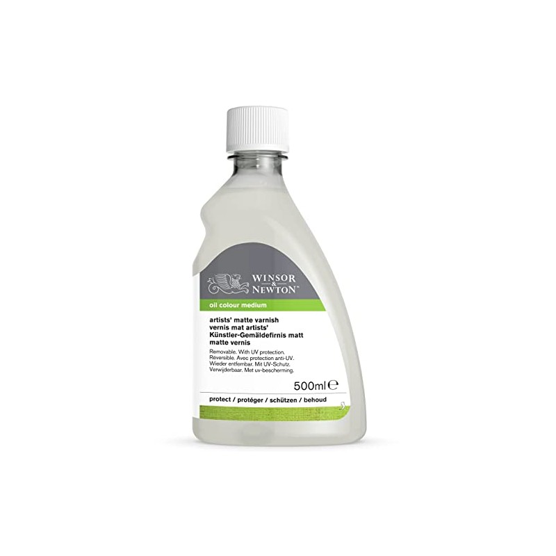 Winsor & Newton Professional Artists' Matt Varnish, 500ml (16.9-oz) Bottle