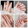 2 Box/24 Tabletts Nailart Perlen Mikroperlen Kaviar 0.8-3mm Gold Silber