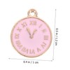 TEHAUX 60pcs Clock Pendants for Jewelry Crafting Cute Earring Accessories